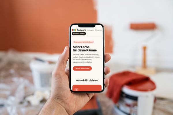 Beispiel-Website für einen Malerbetrieb