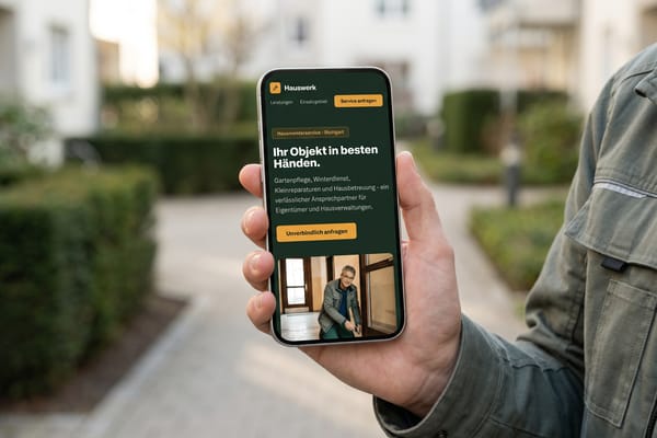 Beispiel-Website für einen Hausmeisterservice