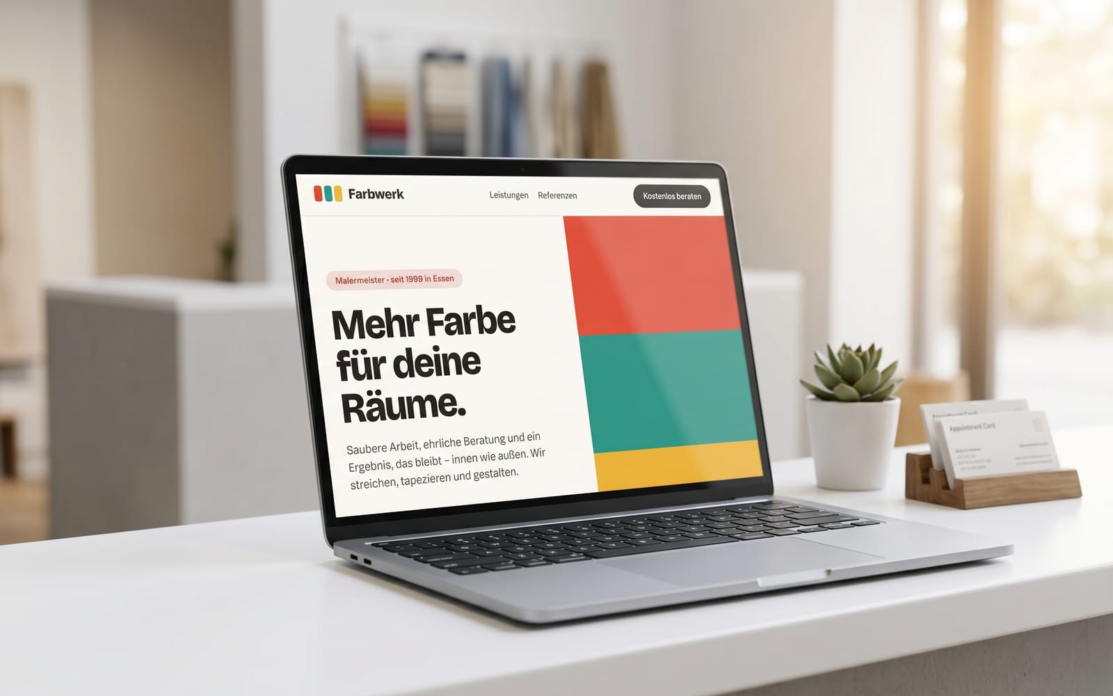 Dienstleister-Website · Beispiel