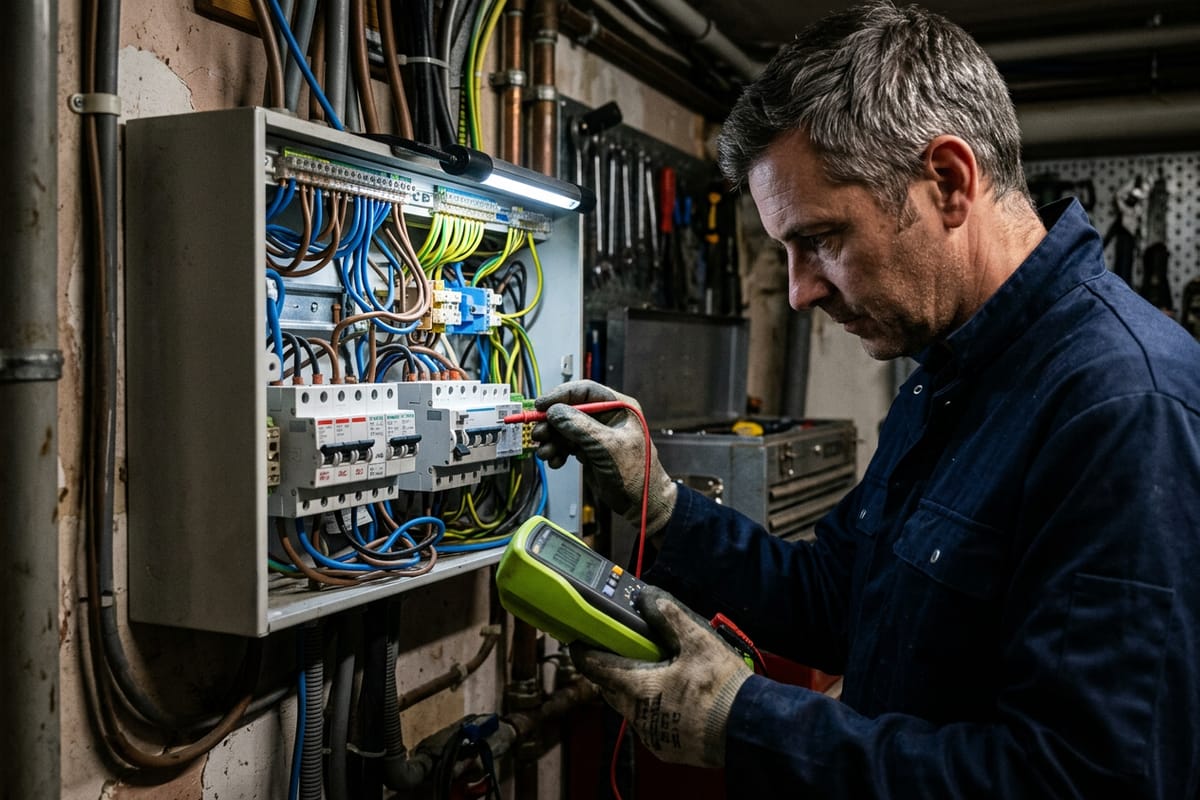 Alte Elektroinstallation prüfen