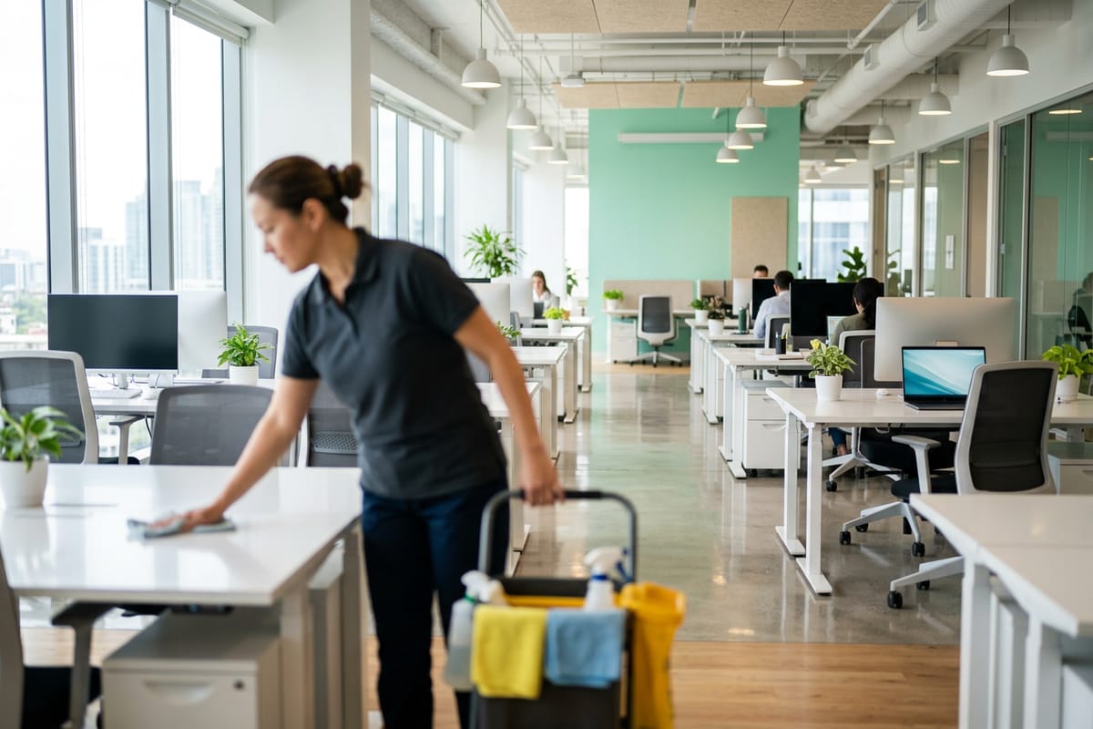 Sauberes Büro, gesündere Mitarbeiter